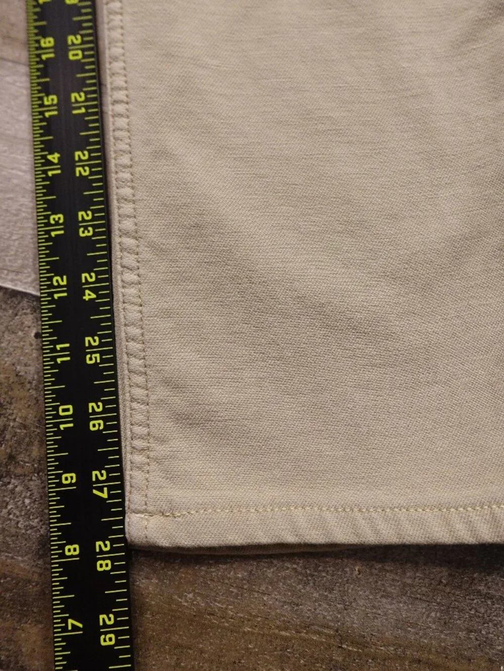 Faherty Brand Five-Pocket Pants Men’s 33 Beige Khaki Stretch Casual Straight